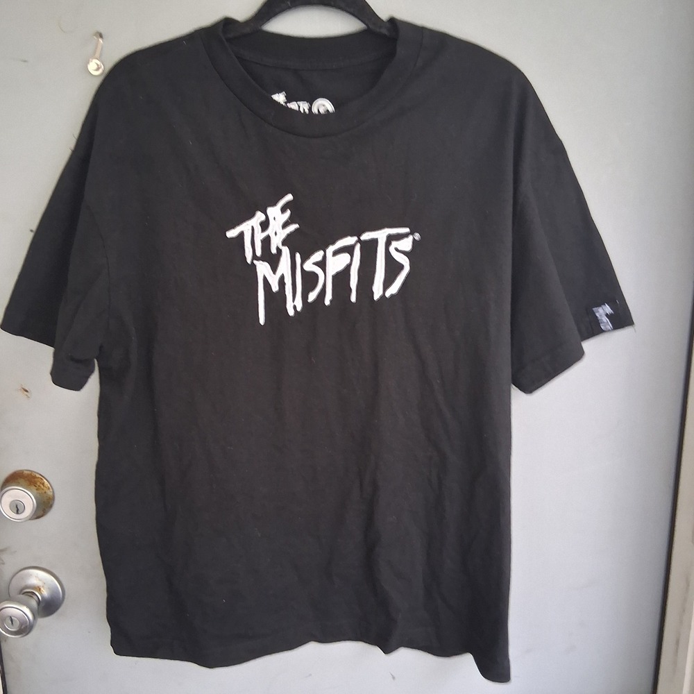 The Misfits Horror Business Graphic T-Shirt Black Embroidered Logo Size Large
